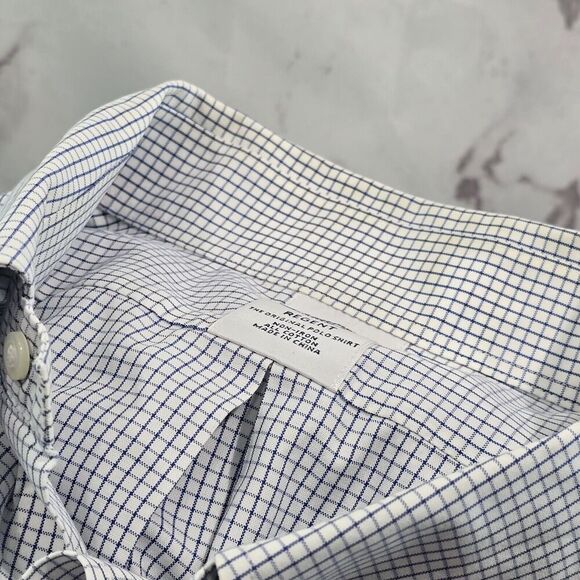 Brooks Brothers Shirt Men XXL 18 1818 Regent Non Iron Original Polo Windowpane - Picture 12 of 16